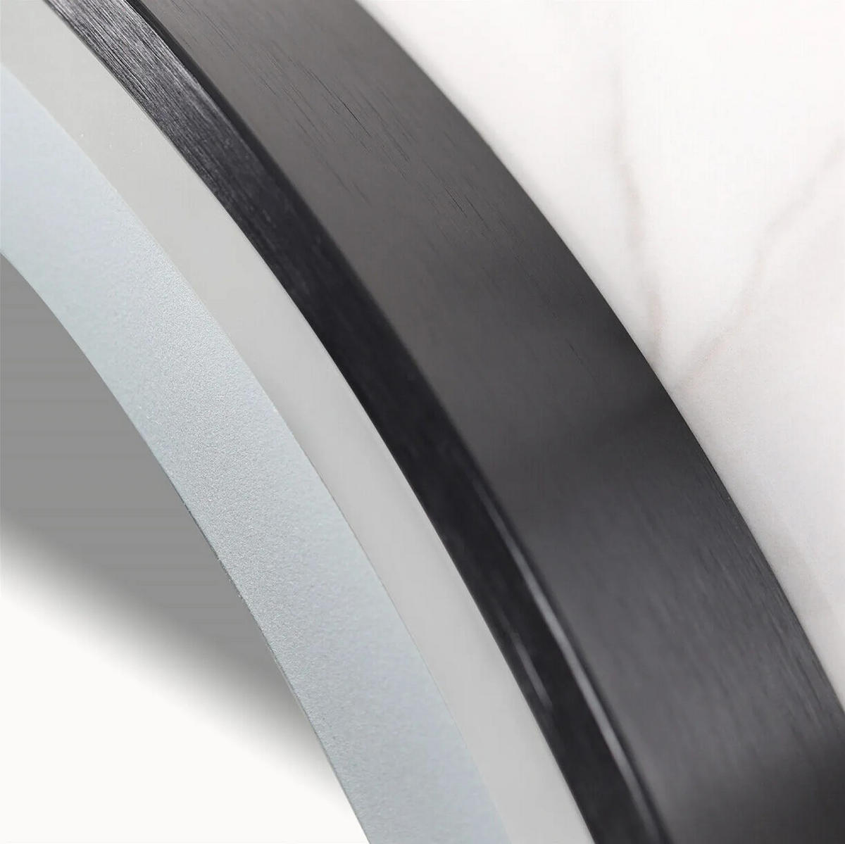 SPIEGEL Rea Led 50cm Mmj Black - Grau, Glas (50/50/2cm) - REA