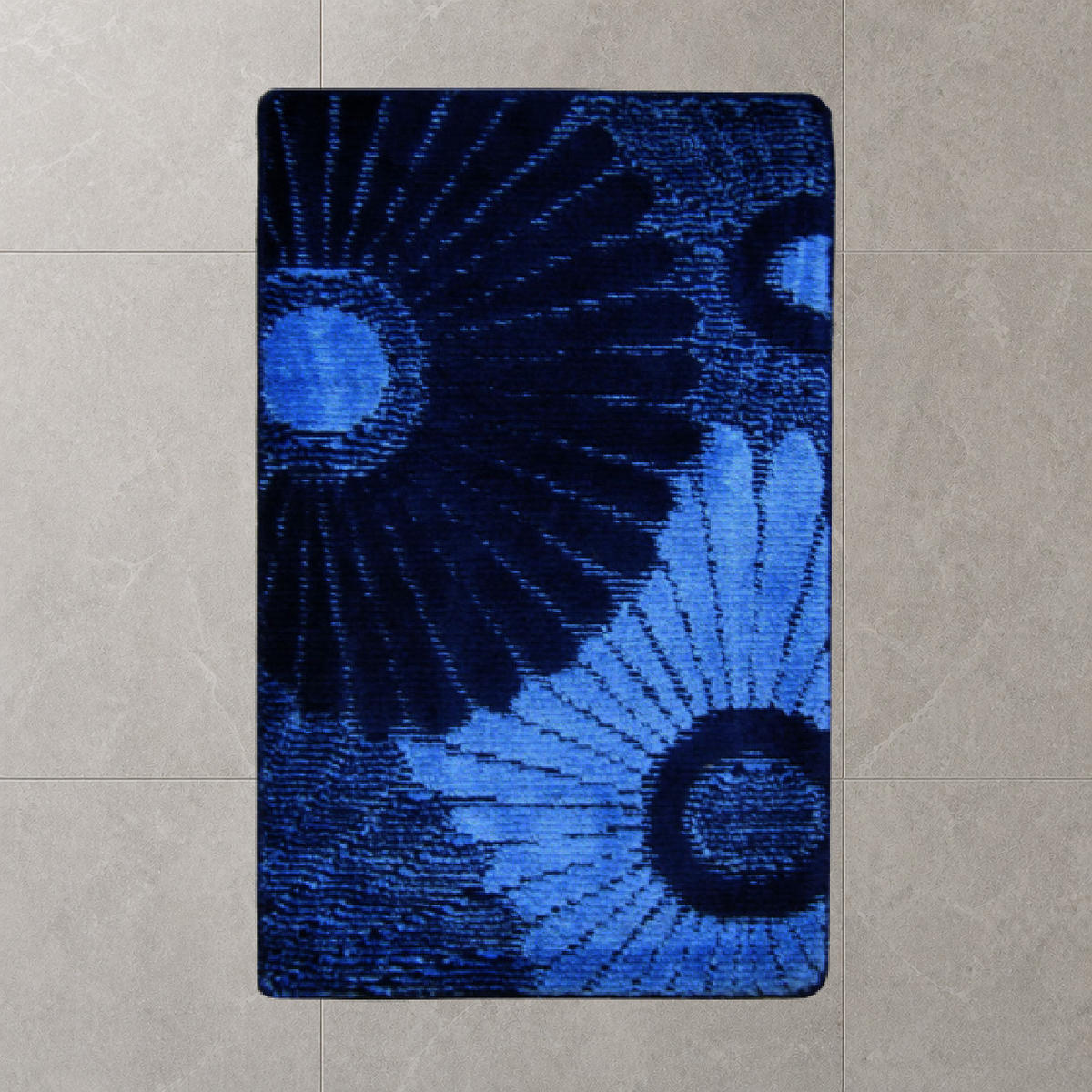 BADEMATTE 80/150cm BLAU - Blau, Textil (80/150cm) - ROLFNERS