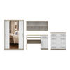 JUGENDZIMMER-SET TILL 01 PLUS 4-teilig in Eiche Sonoma / Weiß matt - Eichefarben/Weiß, Holzwerkstoff (410/200/61cm) - Deine Möbel 24