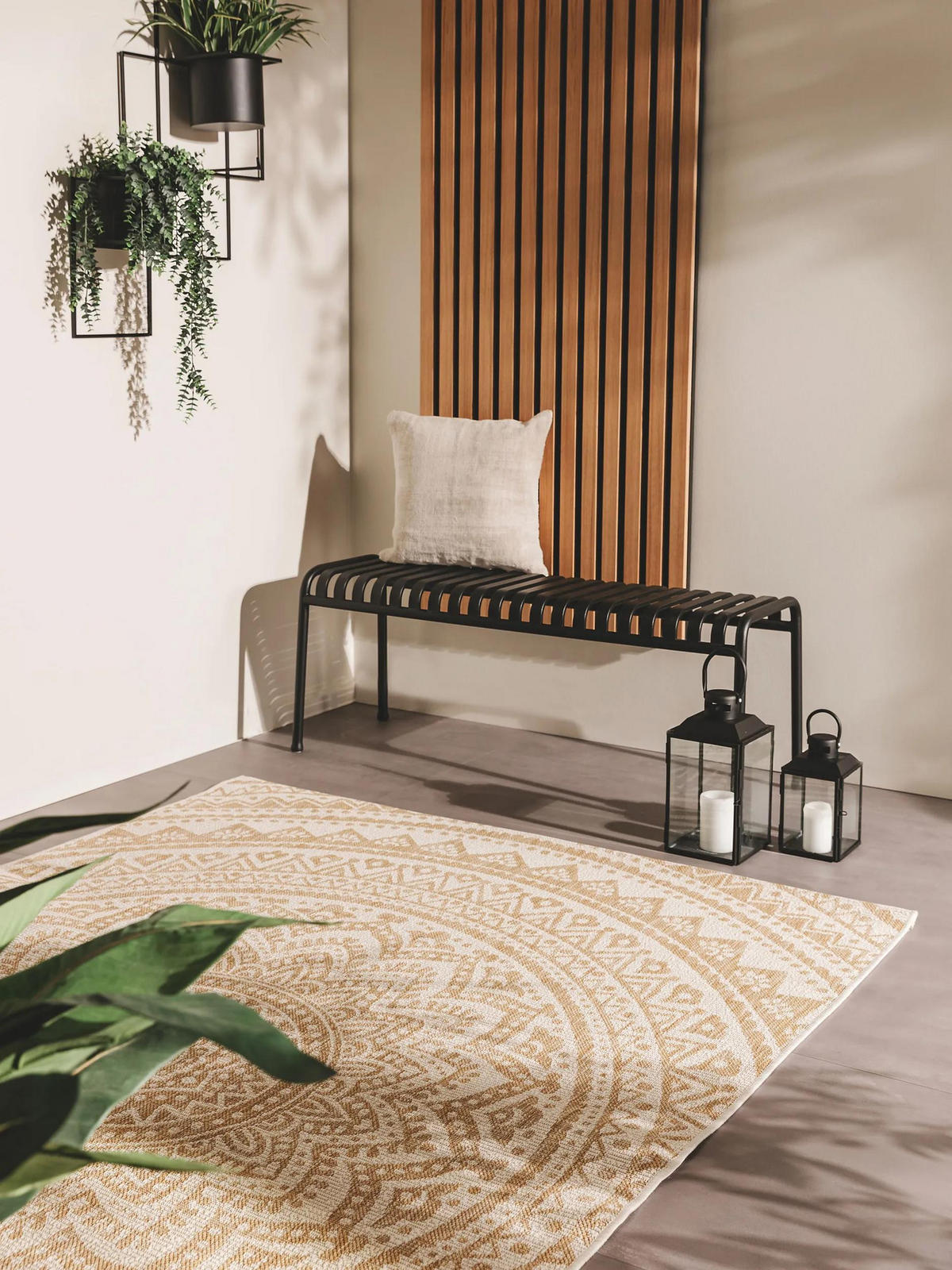 OUTDOORTEPPICH Cleo Cream/Beige 160x230 cm - Creme, Textil (160/230cm) - benuta Nest