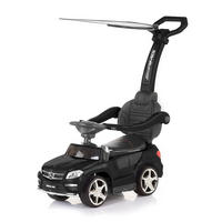 RUTSCHER Mercedes Benz GL63 AMG 3 in 1 schwarz AMG 3 in 1, Schubstange, Ledersitz, Dach - Schwarz, Kunststoff (89/28/89cm) - Chipolino