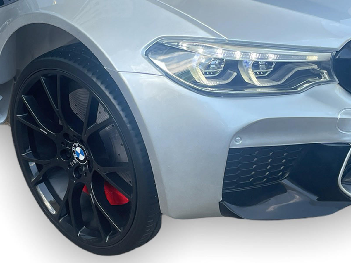KINDER ELEKTROAUTO BMW M5 silber - Silberfarben, Kunststoff (124/74/55cm) - TPFLiving
