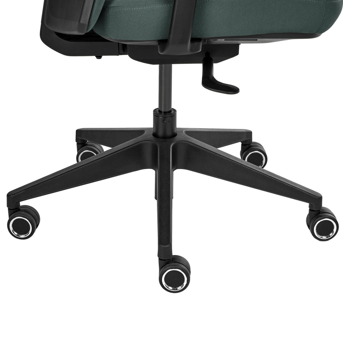 KANCELÁŘSKÁ ŽIDLE Látka Tmavě zelená Kamilon - černá/tmavě zelená, textil (60/98/65cm) - Beliani