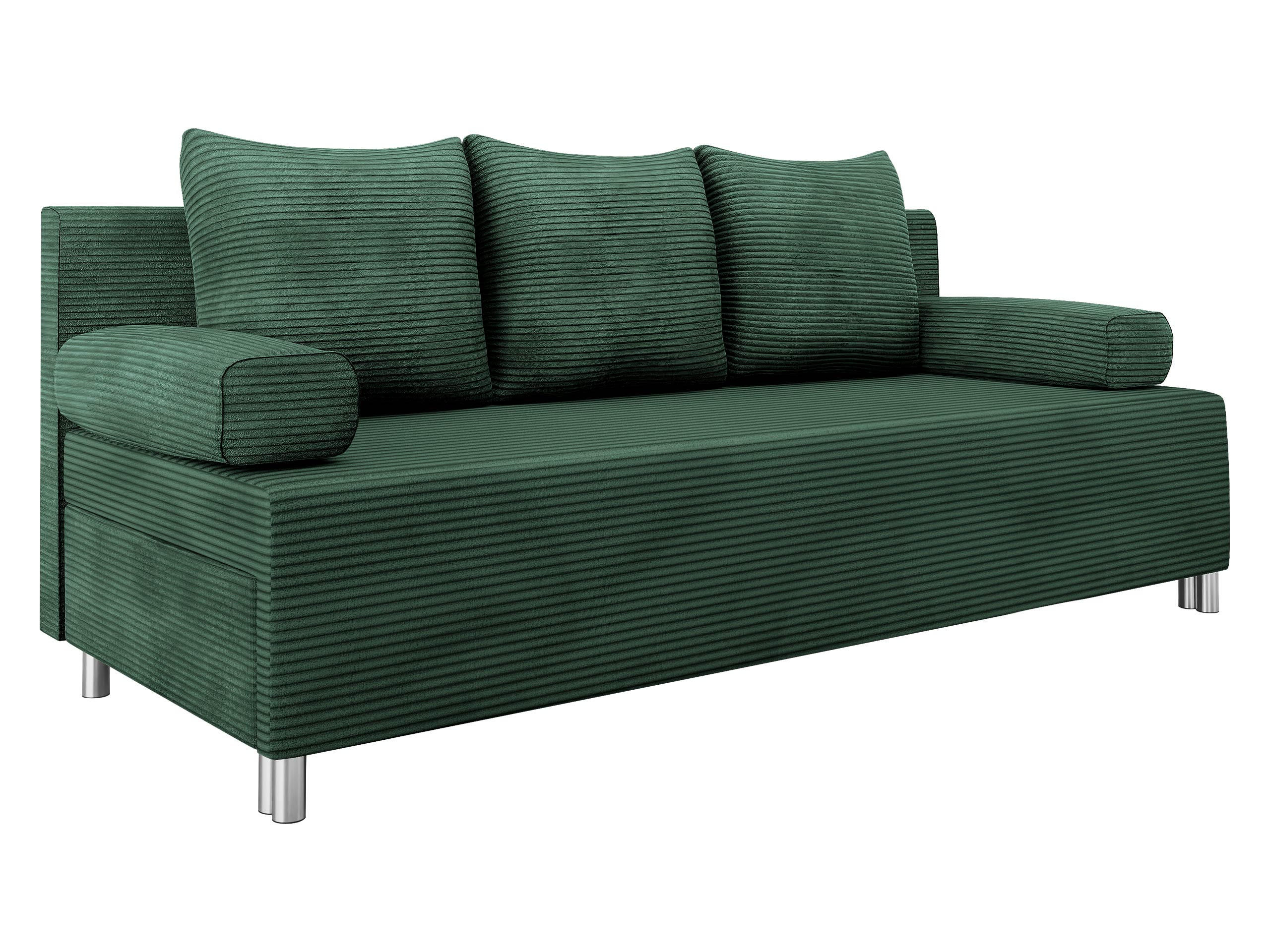 CANAPEA EXTENSIBILA Dover Reiat - culoare crom/verde, material plastic/material textil (192/86/80cm) - MIRJAN24