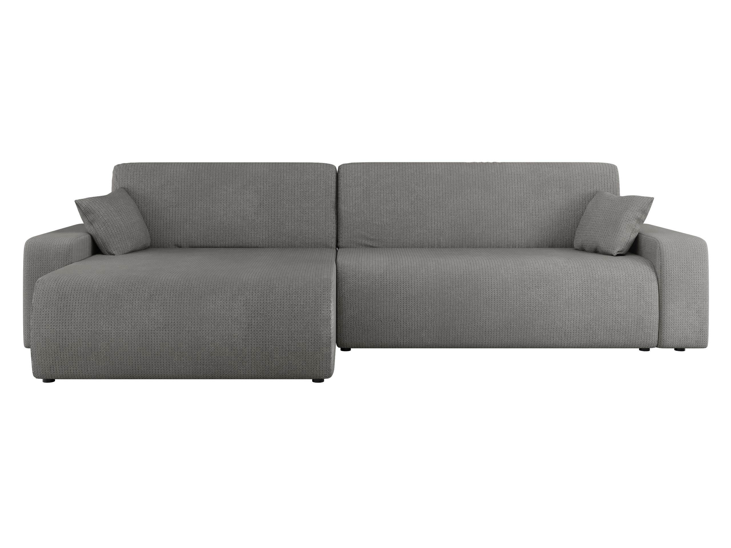 ECKSOFA Piano - Schwarz/Grau, Holz/Kunststoff (274/145cm) - MIRJAN24