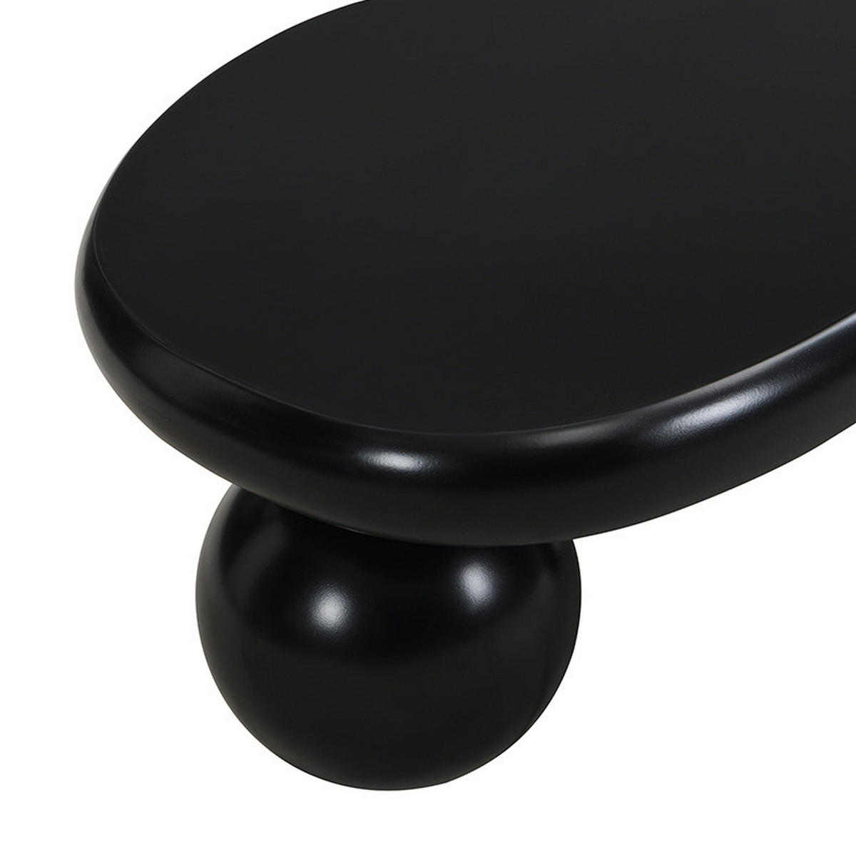 COUCHTISCH 95/62.5/32 cm schwarz aus MDF mit LED-Beleuchtung - Schwarz, Holzwerkstoff (95/62.5/32cm) - OKMYHOME
