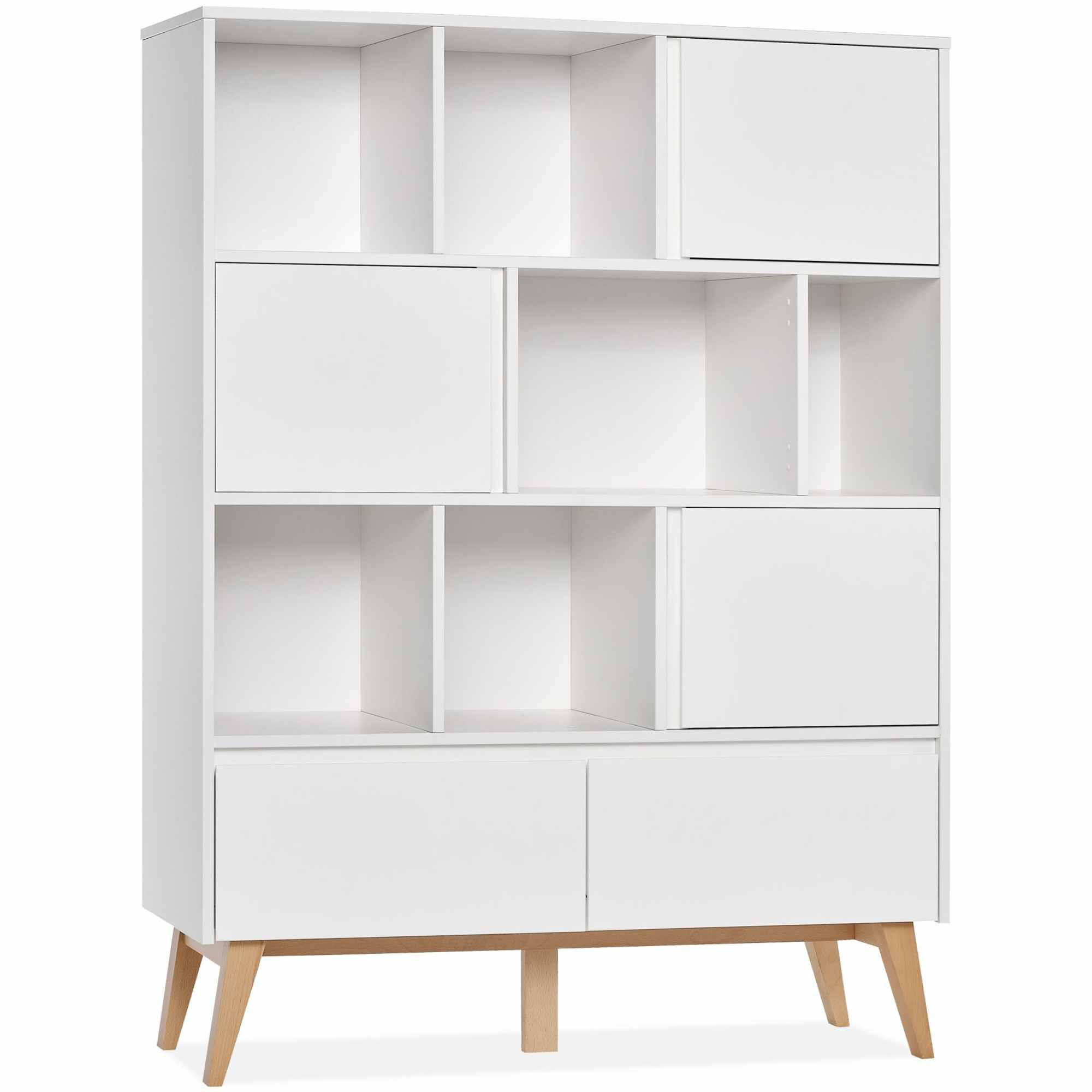 KINDERREGAL Dambi - Weiß, Holz (120/160/43cm) - KONSIMO®