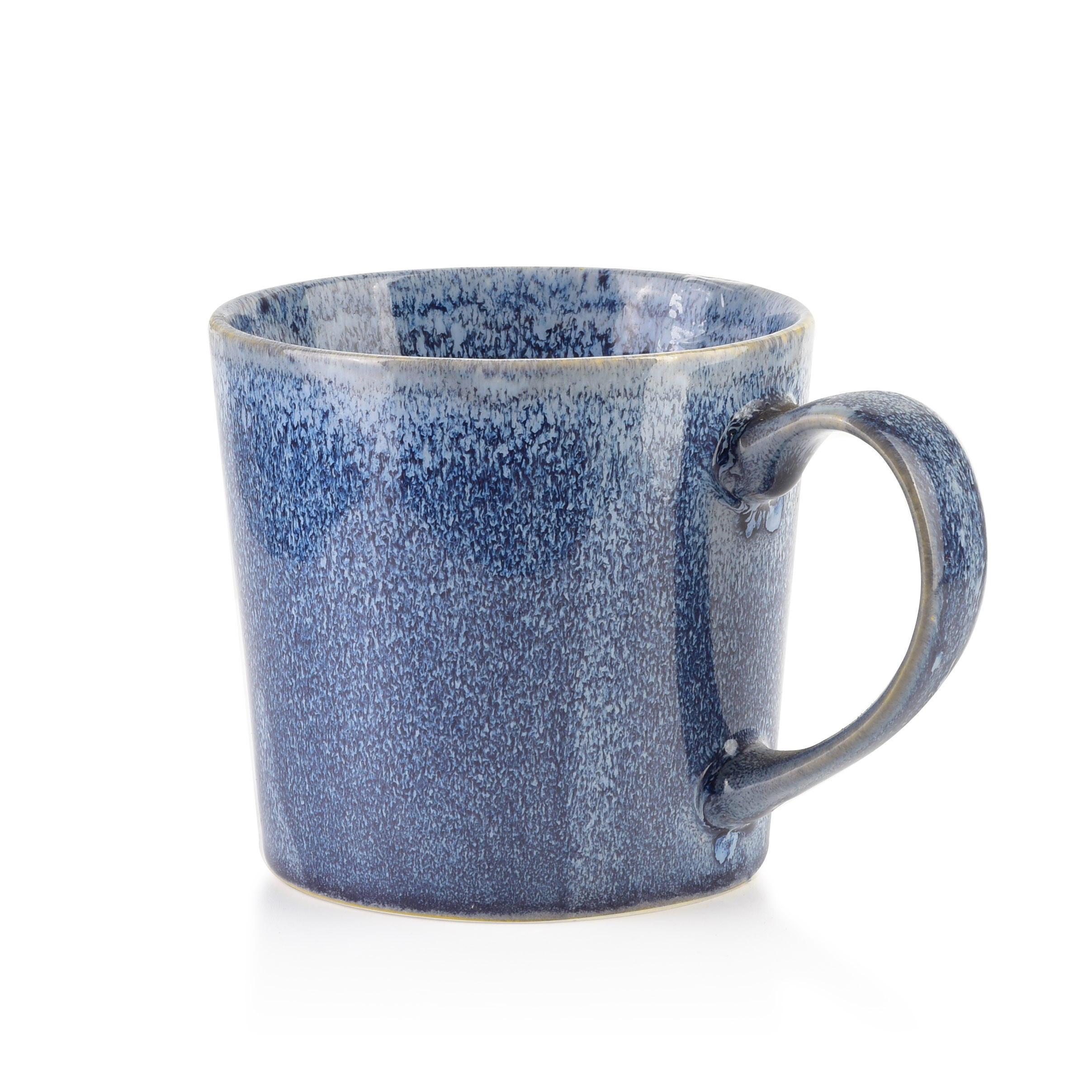 BECHER Basic Nature Blau 14/10/9.5 cm Keramik - Dunkelblau, Keramik (0.4L) - Mondex