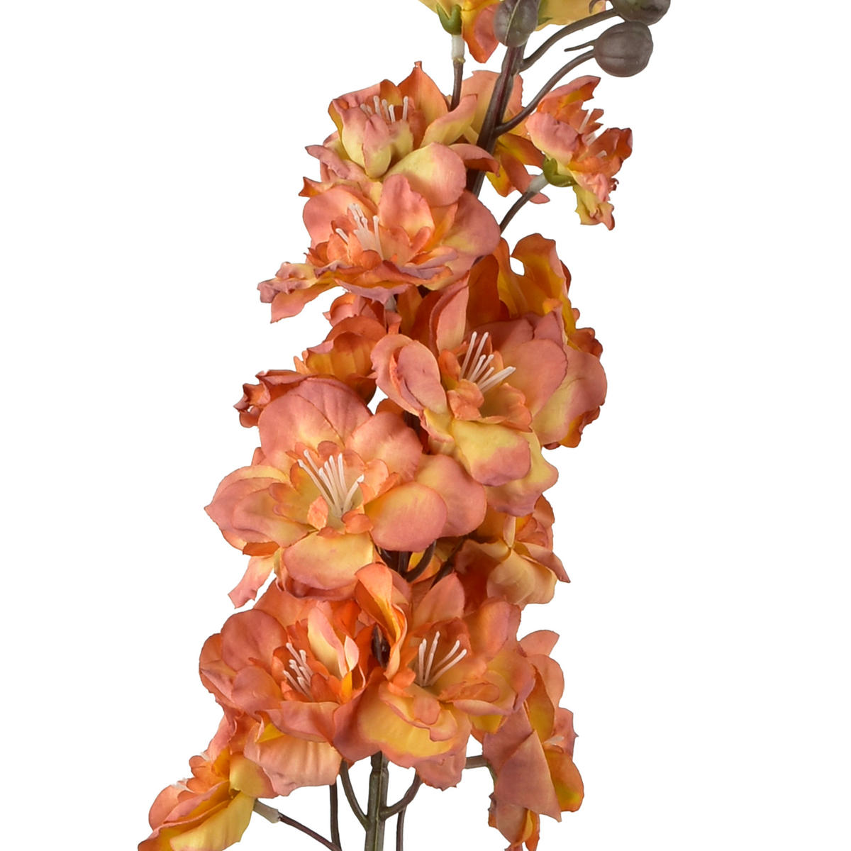UMĚLÁ KVĚTINA VIRIDIS OSTROŽKA 80 CM - pomerančová, plast (80cm) - Mondex