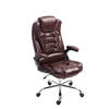 BÜROSTUHL Toronto, Kunstleder Bordeauxrot - Bordeaux, Textil/Metall (69/123/78cm) - TPFLiving
