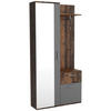 GARDEROBE Justin 97/196/30 anthrazit+old style - Anthrazit, Holzwerkstoff/Kunststoff (97/196/30cm) - Beautysofa