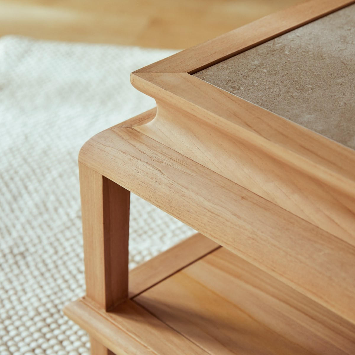 COUCHTISCH Achille Natur aus Teak - Naturfarben, Holz (79/116/40cm) - Tikamoon