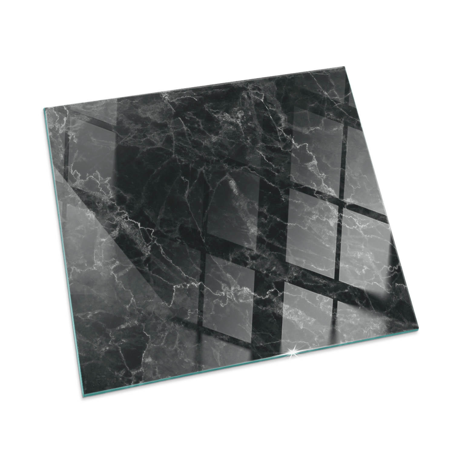 ArtPrintCave Glasplatte Schwarz 60x60x0.4 cm