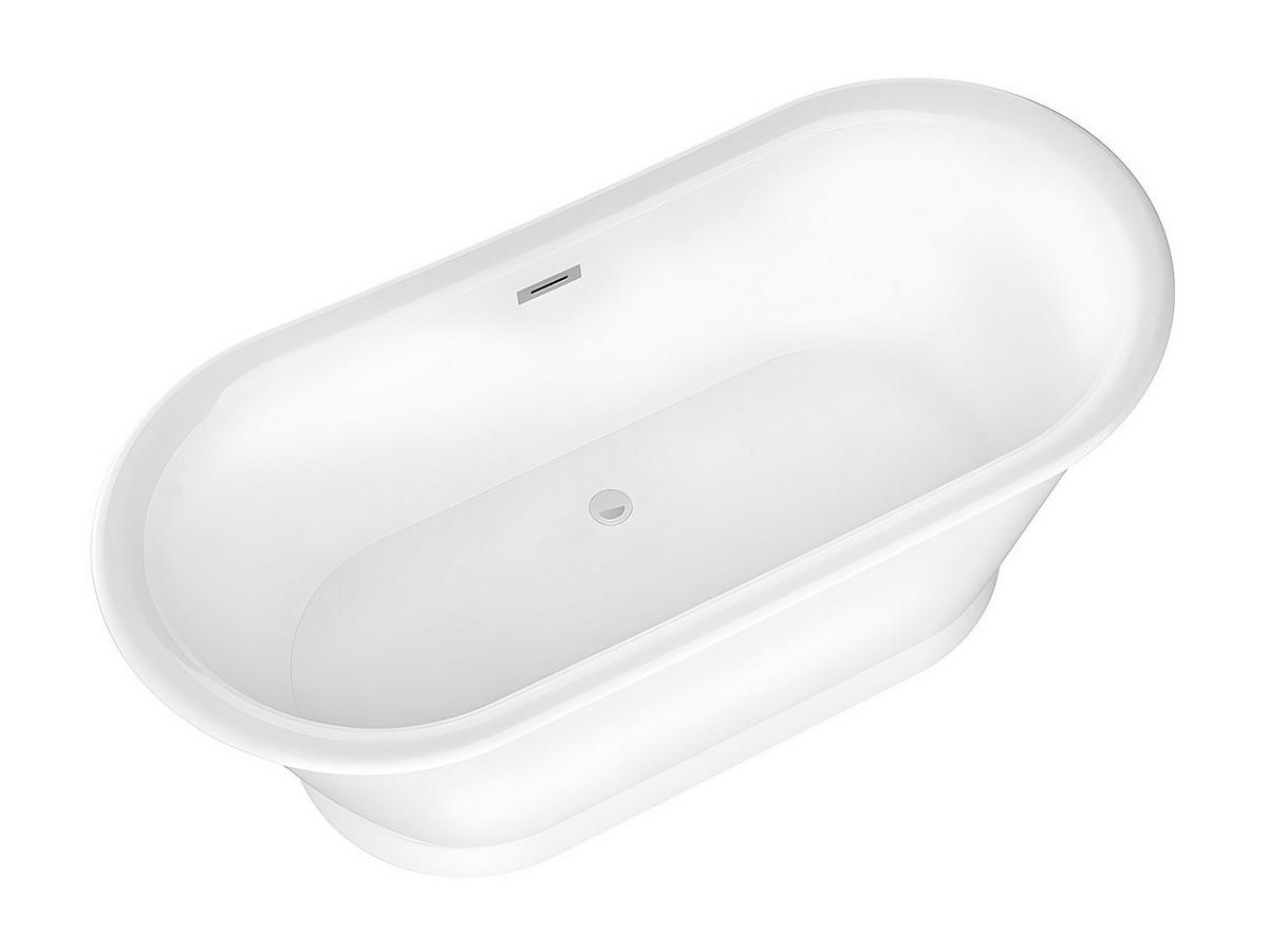 BADEWANNE - 150 cm x 74 cm - Acryl - Weiß - Weiß, Kunststoff (150/63.5/74cm) - Vente-Unique