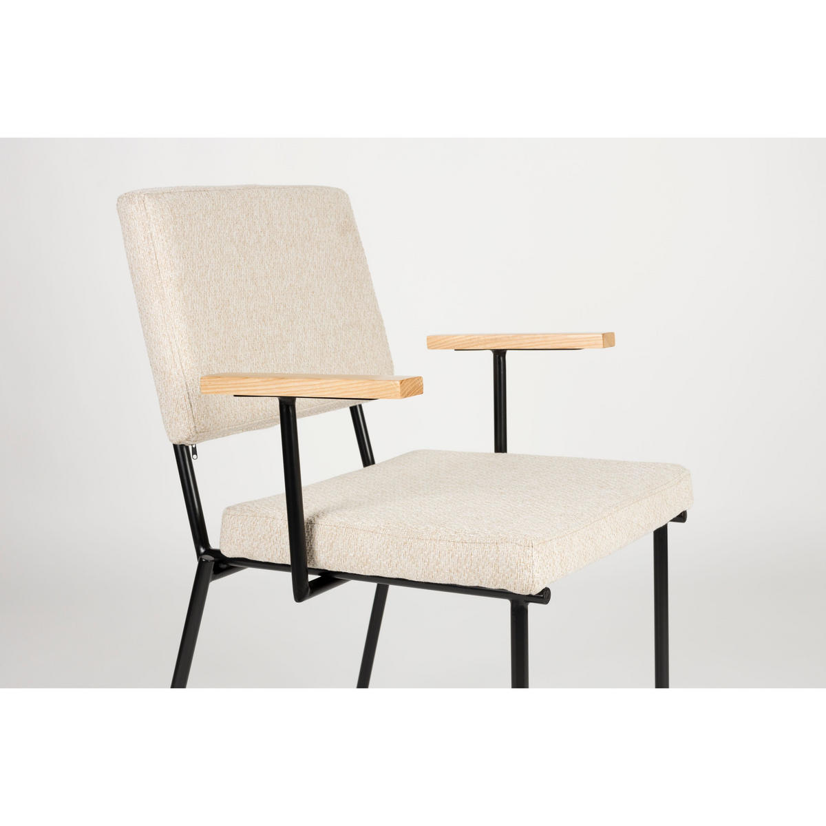 ESSZIMMERSTUHL Fellow Creme/ Weiß - 2 er Set - Creme/Grau, Kunststoff (57.5/85/60cm) - Zuiver