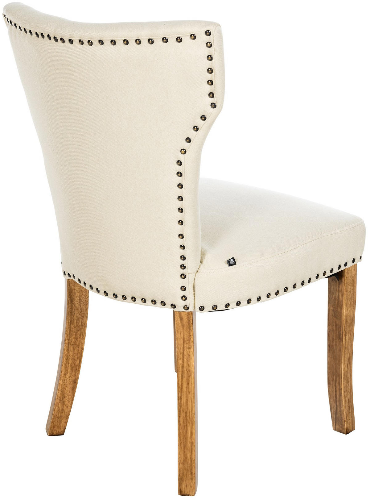 WOHNZIMMERSTUHL Stoff creme - Creme/Naturfarben, Holz/Textil (52/90/59cm) - CLP