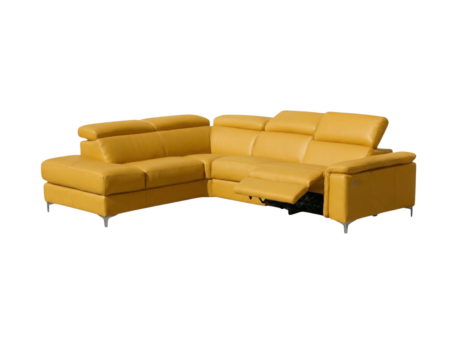 XXXLutz Ecksofa Gelb 224x81x271 cm