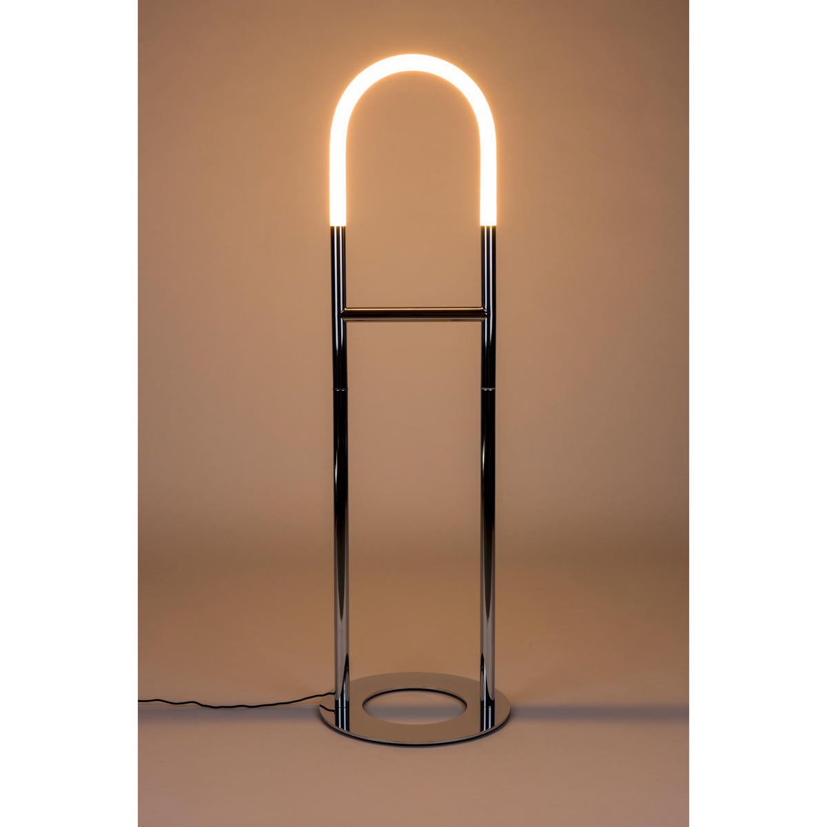 STEHLAMPE Arch Chrom - Silberfarben, Metall (40/40/135cm) - Zuiver