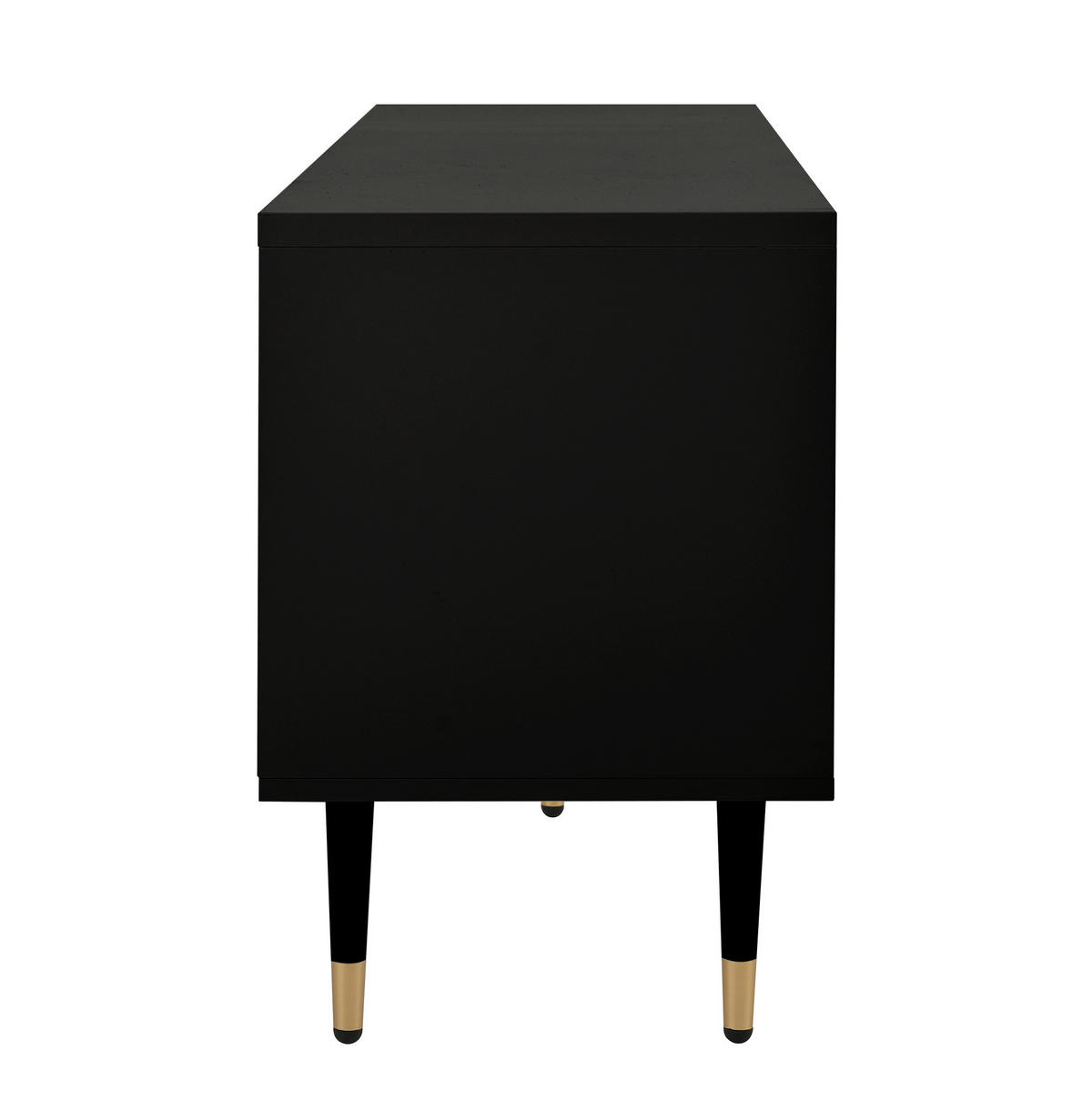 TV-LOWBOARD 170/36/54 cm mit 4 Türen und Kabeldurchlass - Schwarz, Holzwerkstoff (170/54/36cm) - BEAOK