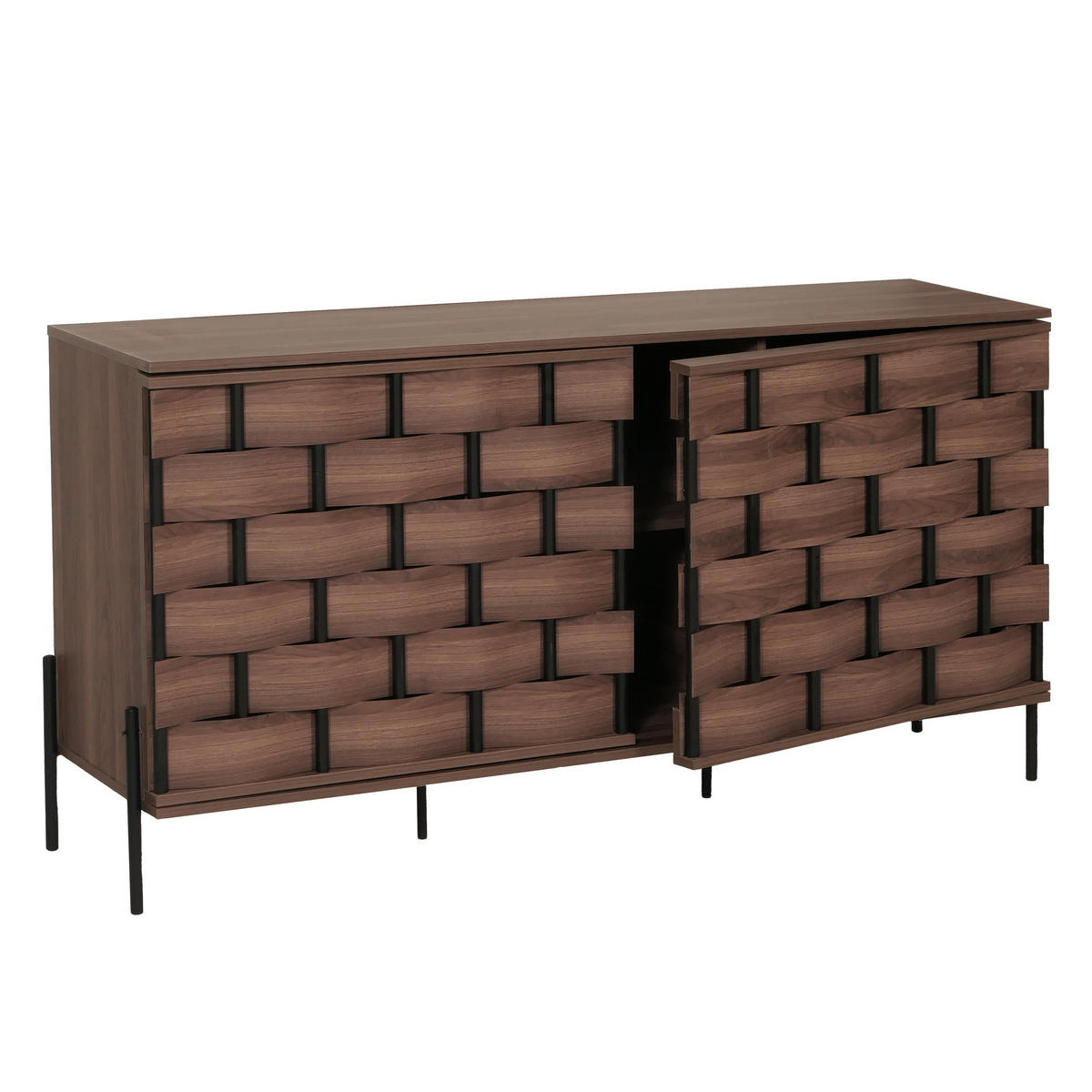 SIDEBOARD Braun - Braun, Holz (153/80/40cm) - MCW