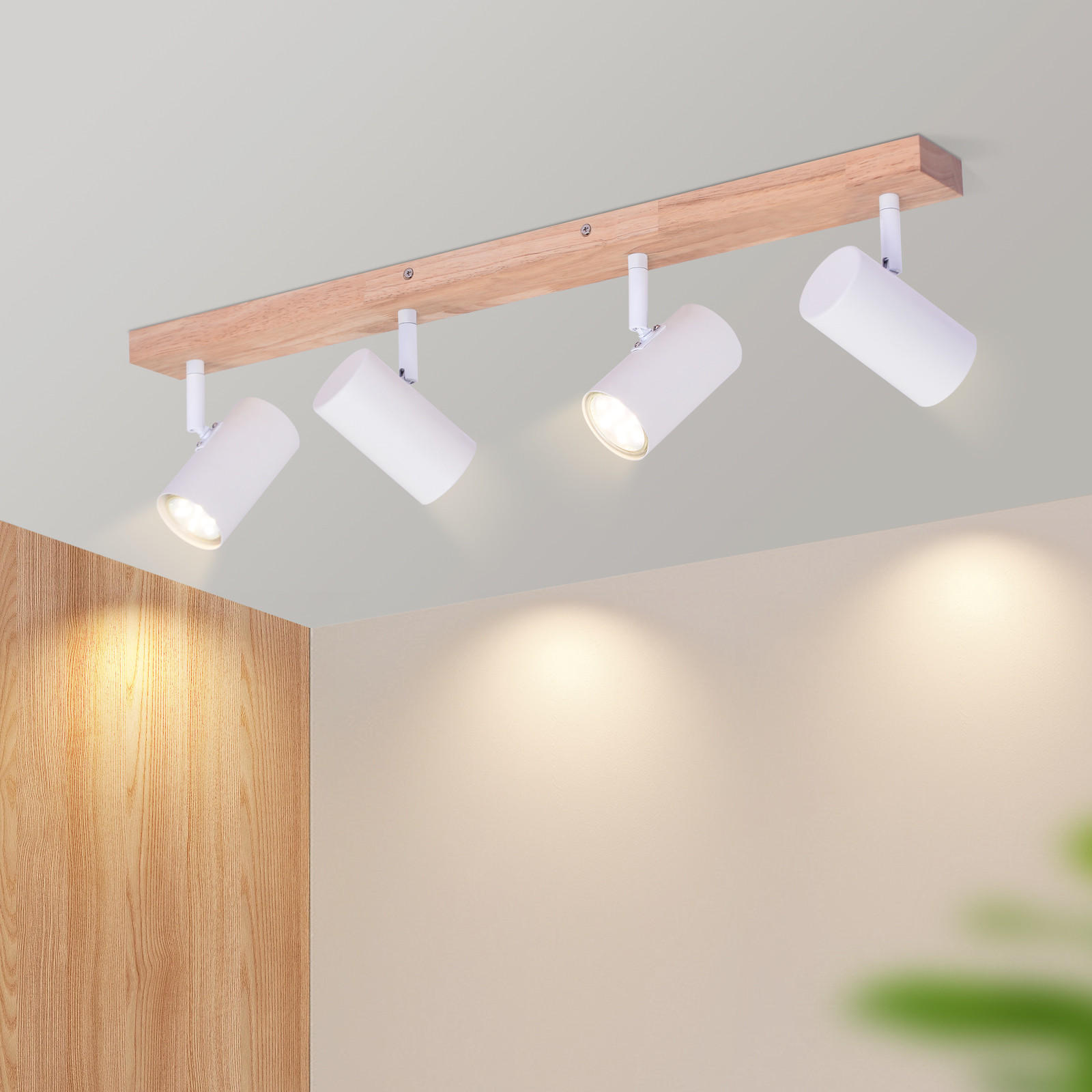 STRAHLER Koblenz 4-flammig 60/10.5/14.5 cm - Braun, Metall (60/10.5/14.5cm) - Nettlife