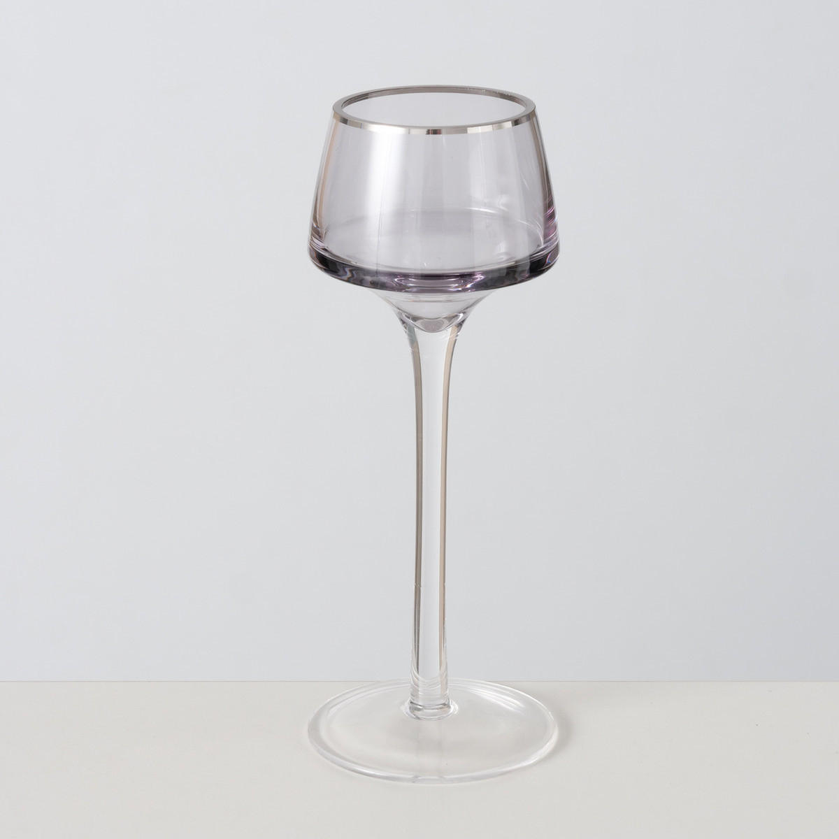 KERZENHALTER Glas Smola 20/23 cm 2er-Set - Transparent, Glas (7.5/23/7.5cm) - Boltze Home
