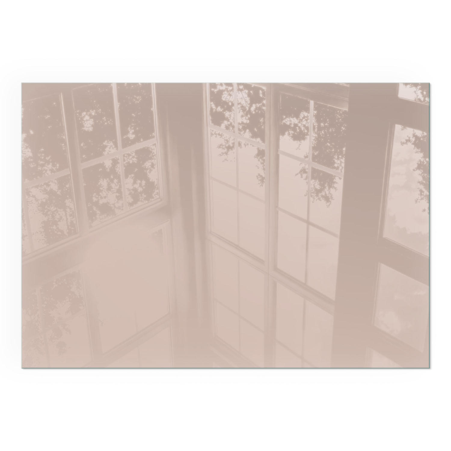 GLASPLATTE für Kamin 100x70 cm - Orange, Glas (100/70/0.4cm) - TULUP