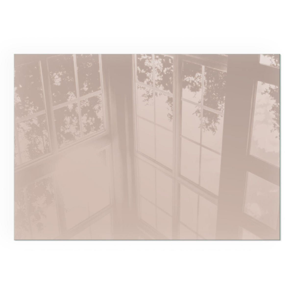 GLASPLATTE für Kamin 100x70 cm - Orange, Glas (100/70/0.4cm) - TULUP