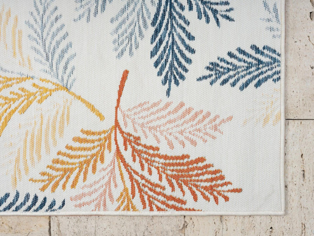 OUTDOORTEPPICH Zuri Rostfarben,Currygelb,Blaugrau 200/300 cm - Rostfarben, Textil (200/300cm) - My-Rug