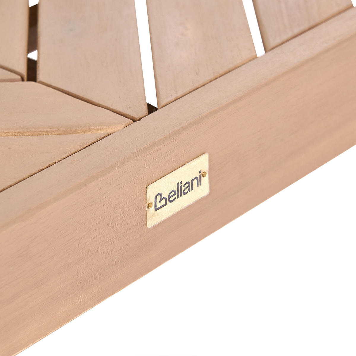OUTDOOR-COUCHTISCH 123/68 cm Akazienholz Hellbraun Rivello - Hellbraun/Braun, Holz (123/68/35cm) - Beliani