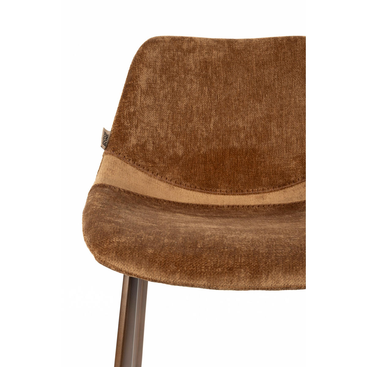 BARHOCKER Franky Rückenlehne 65 cm Cognac - 2 er Set - Cognac, Kunststoff (45/91/52cm) - Dutchbone