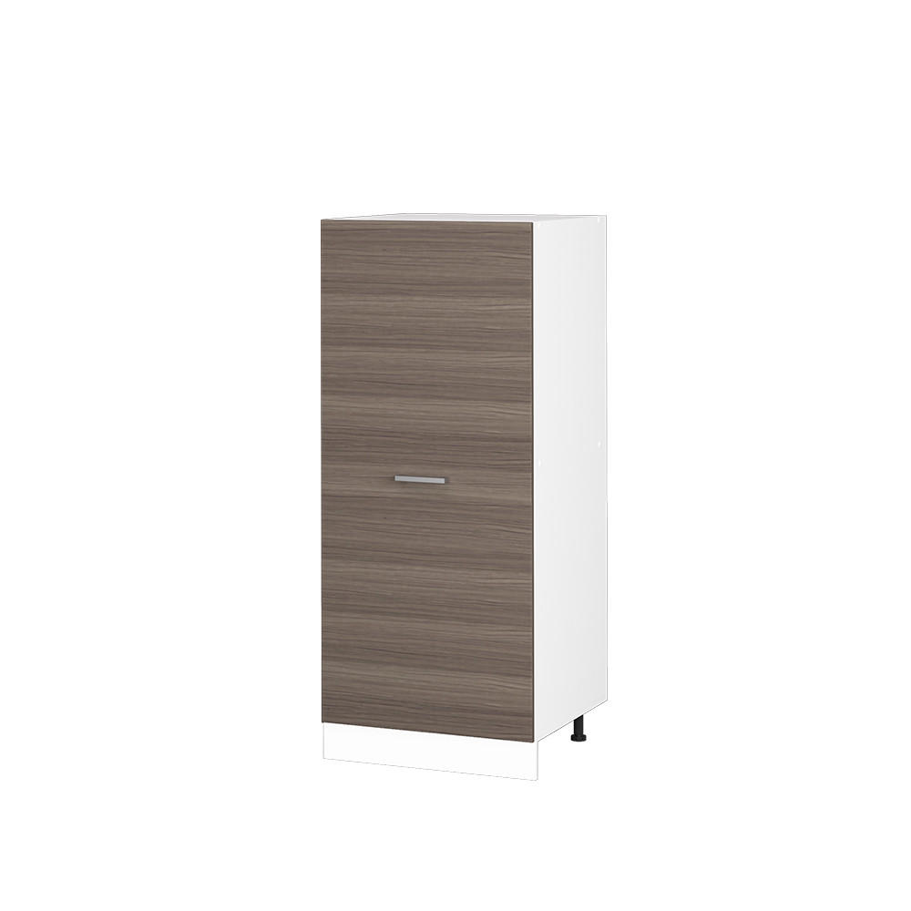 HOCHSCHRANK R-Line Edelgrau 60 cm - Weiß/Braun, Holzwerkstoff (60/143/57cm) - Vicco