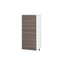 HOCHSCHRANK R-Line Grau 60 cm mit großer Tür - Weiß/Grau, Holzwerkstoff (60/143/57.2cm) - Vicco