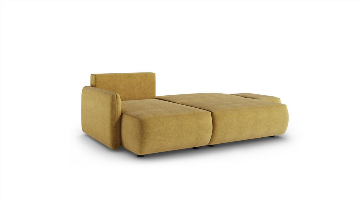 ECKSOFA Luka Mit Schlaffunktion - Gelb, Holzwerkstoff/Textil (229/148cm) - Fun Möbel