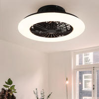LED DECKENLEUCHTE STRALSUND Schwarz Kunststoff - Schwarz, Kunststoff (50/50/16cm)