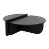 COUCHTISCH 2-teilig - Schwarz - ALOEVA - Schwarz, Holz (90/60/30cm) - Vente-Unique