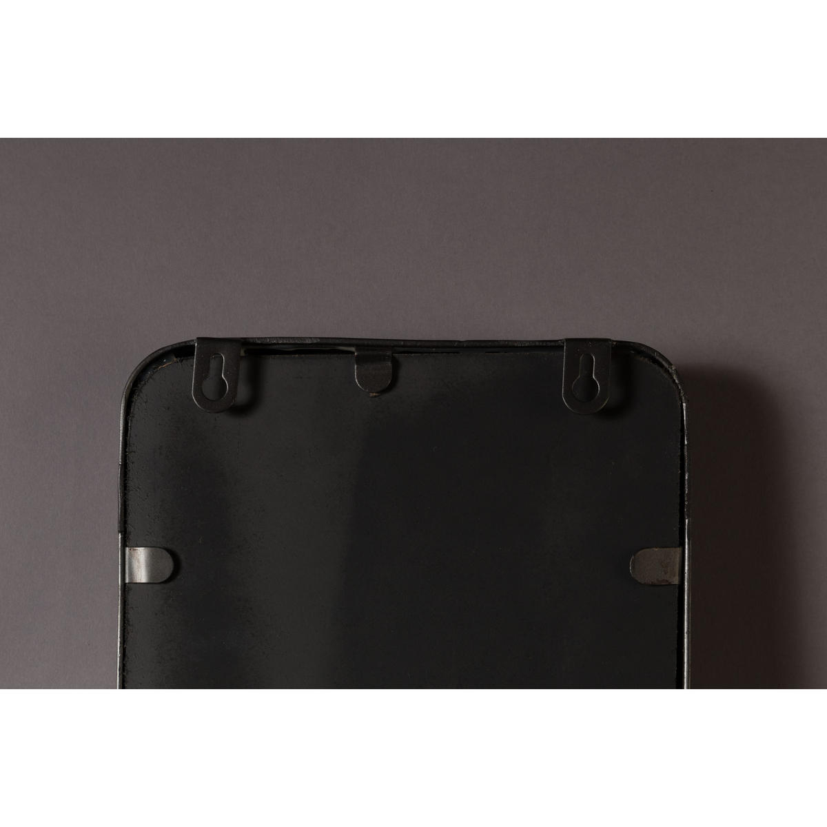 WANDSPIEGEL Blackbeam Rechteckig 20x120 cm Schwarz - Schwarz, Metall (20/120/4cm) - Dutchbone