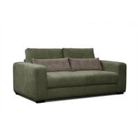 SOFA OLI 3-Sitzer, olivgrün - Olivgrün, Holz/Textil (208/91/108cm) - Courtois Laville