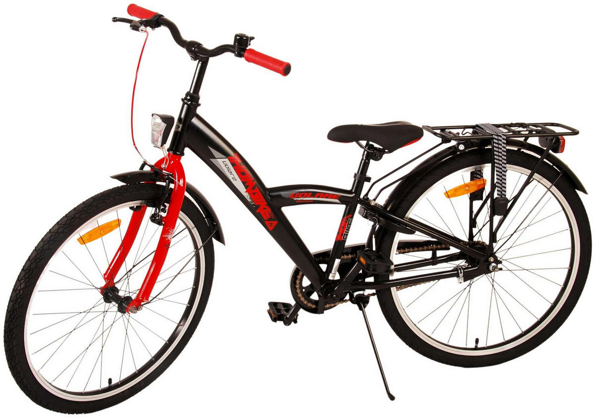 KINDERFAHRRAD Thornbike - Jungen - Rücktritt + Handbremse - 24 Zoll - Rot - Rot, Metall (61cm) - TPFSports