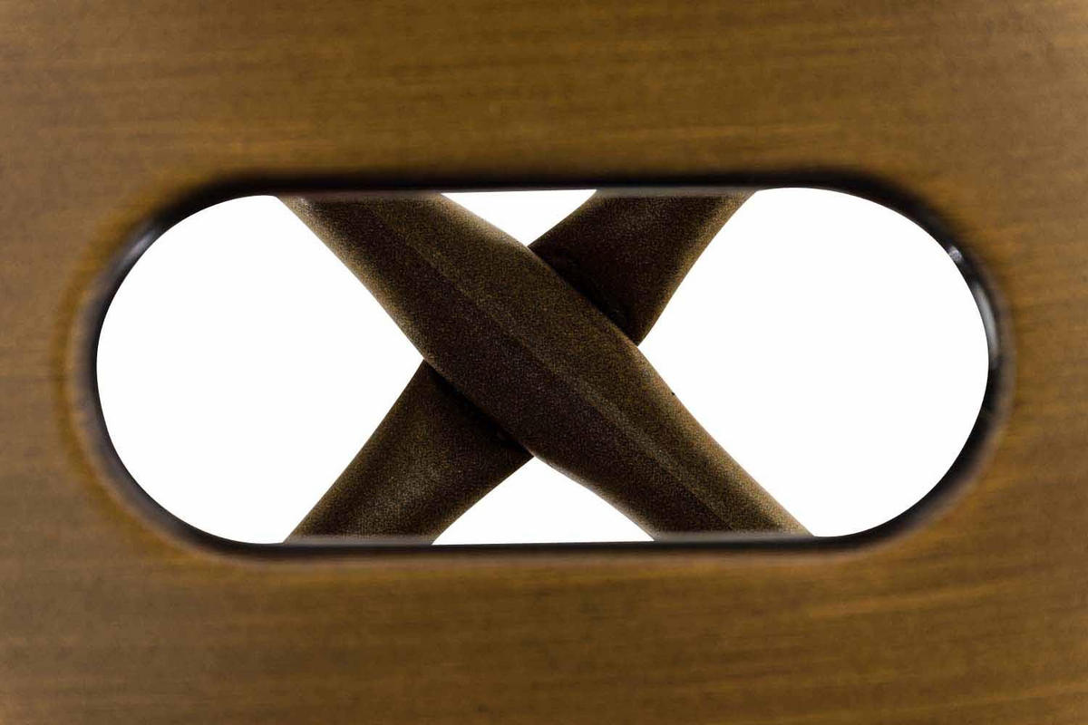 BARHOCKER Metall gold - Eukalyptusholzfarben/Goldfarben, Metall (44/115/52cm) - CLP