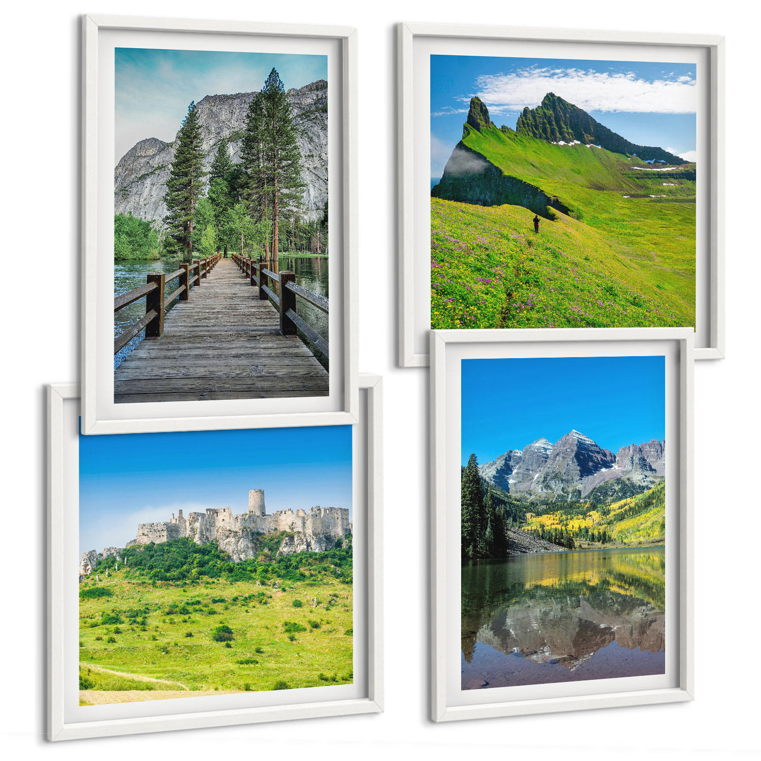 Tulup Bilder Weiß 50x50 cm