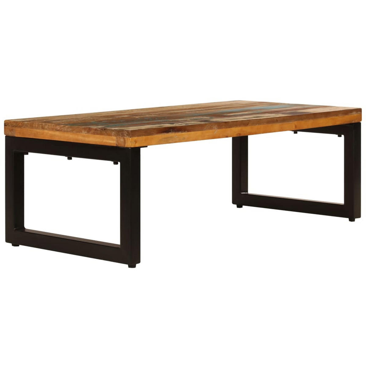 COUCHTISCH 100x50x35 cm Altholz und Stahl - Braun, Holzwerkstoff (100/50/35cm) - furnicato