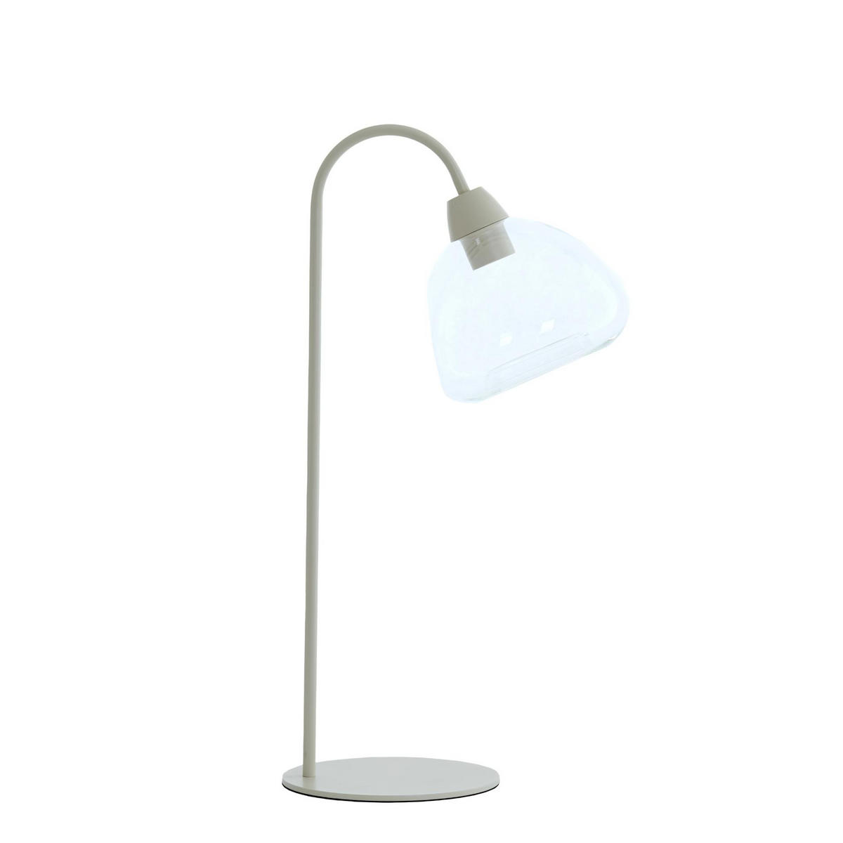 TISCHLAMPE Bisho Weiß 31.5/20/61 cm - Weiß, Glas (31.5/20/61cm) - Light & Living