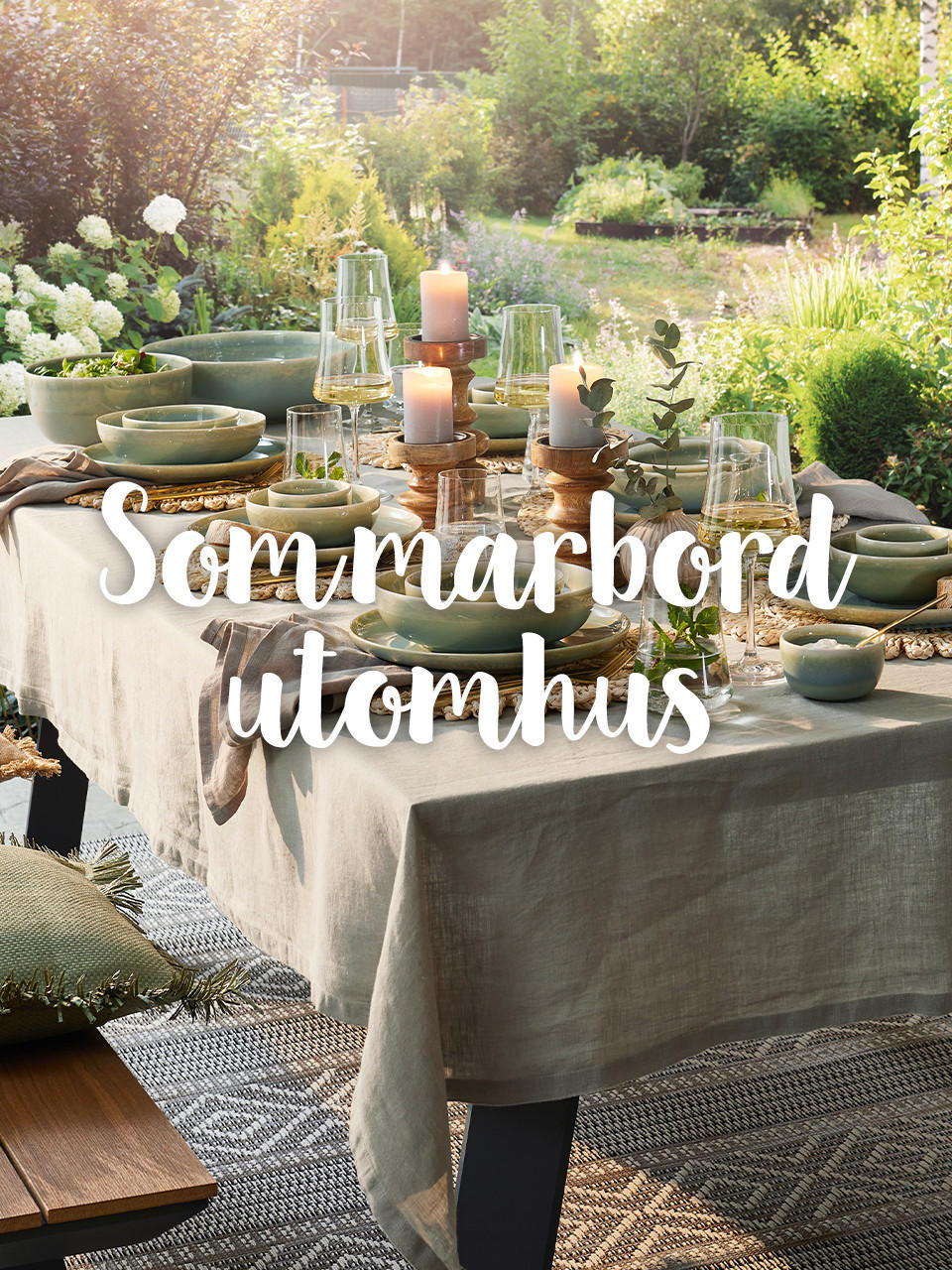 Sommarbord utomhus