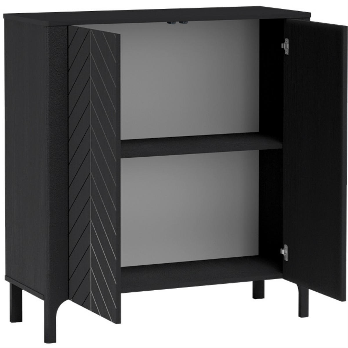 KOMMODE Lume mit zwei Türen, 100 cm, kaschmir - Kaschmir, Holzwerkstoff (103/95/40.5cm) - Beautysofa