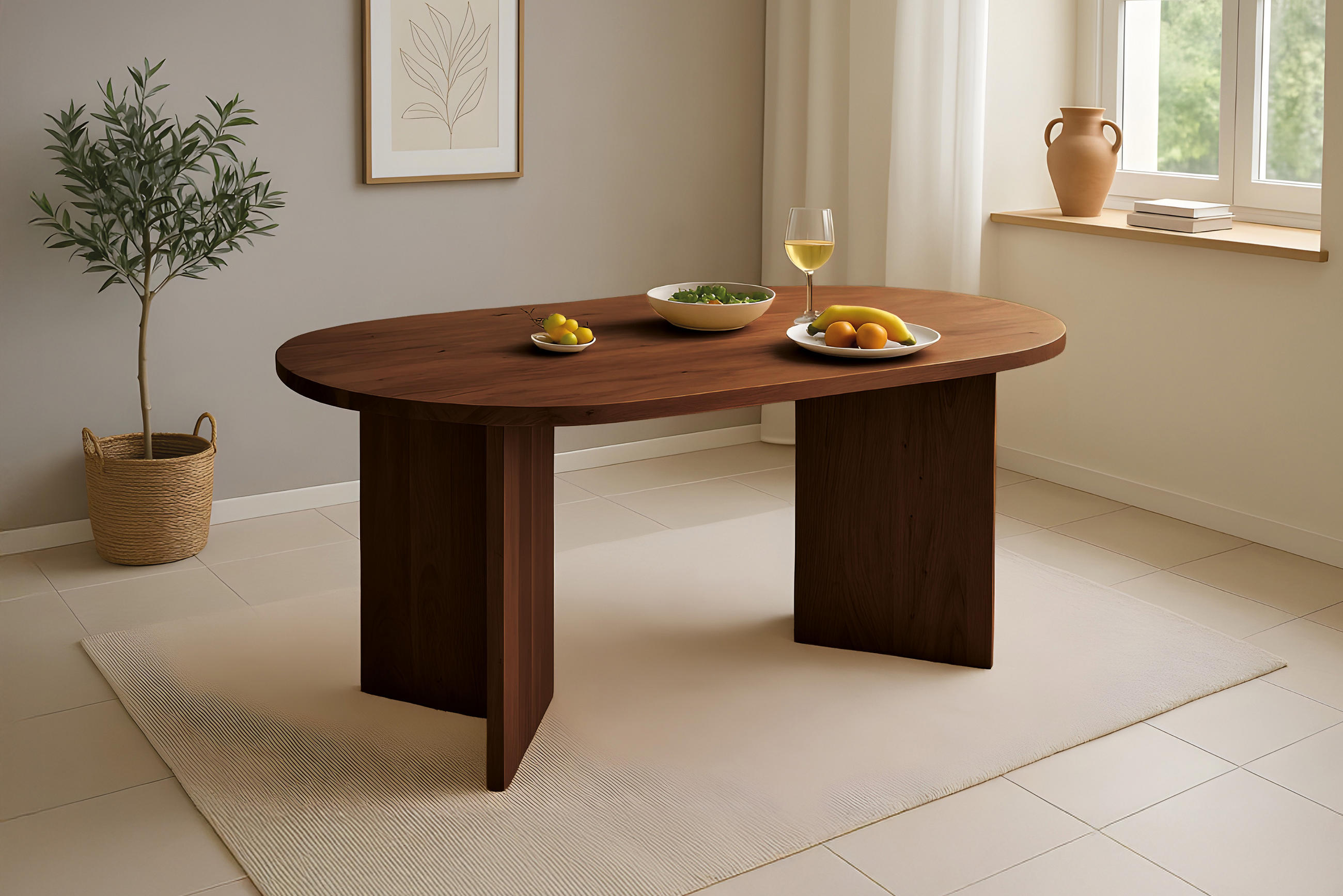 ESSTISCH LAURIE - Braun/Akaziefarben, Holz (90/160/77cm) - SAM