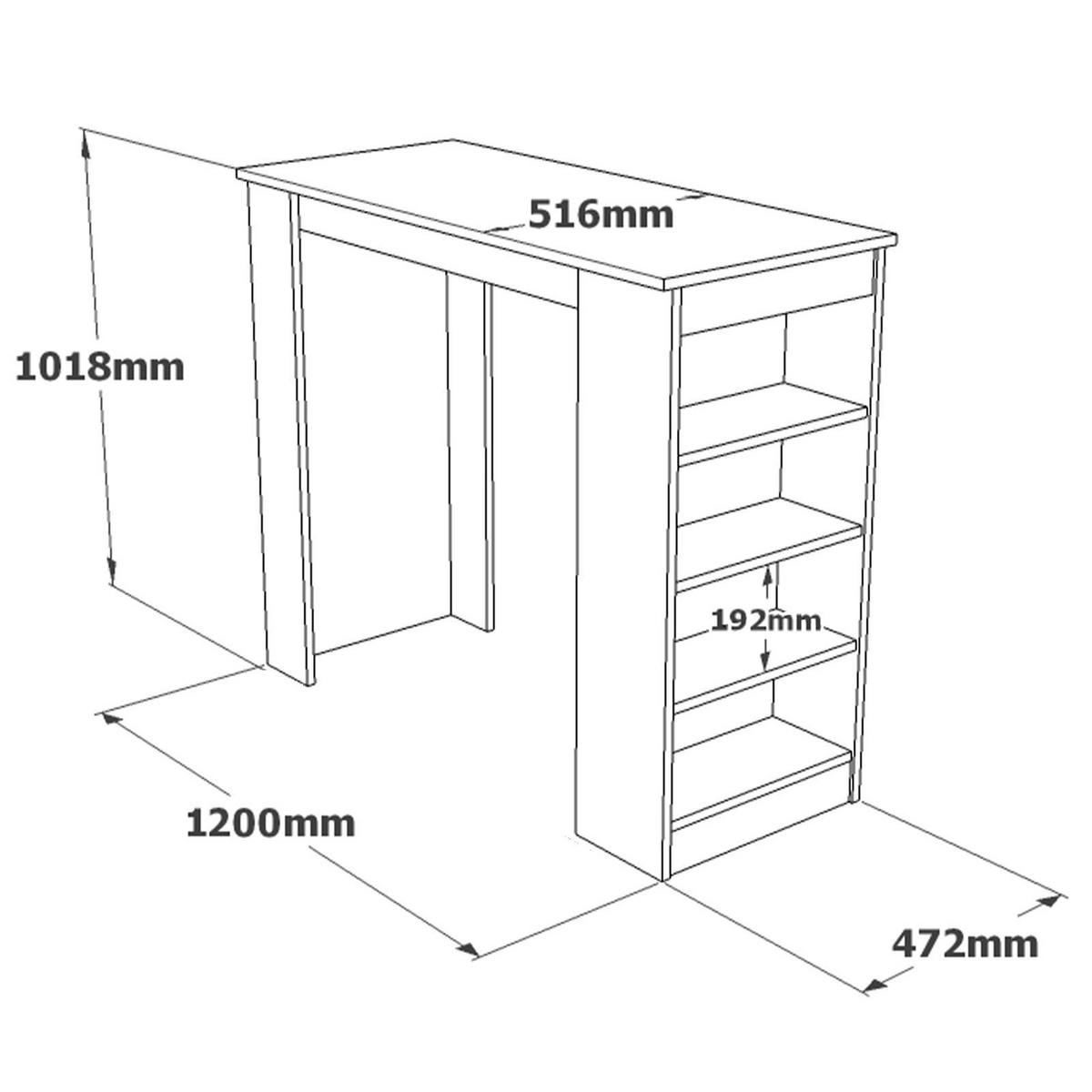 ESSTISCH setup Braun - Braun, Holz (120/52/102cm) - Habitat Garten