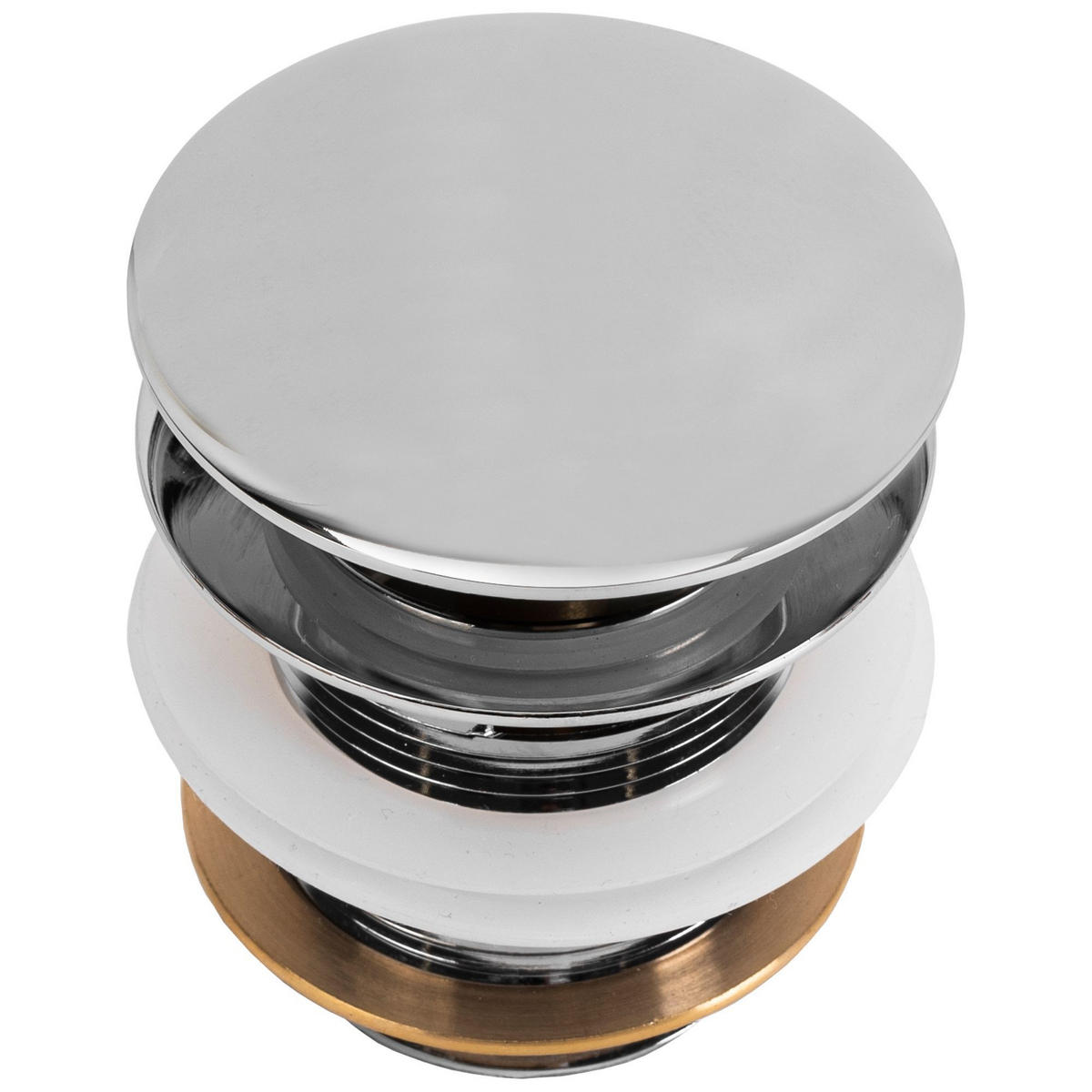 WANNE Stöpsel Klik-klak Rea Chrome - Chromfarben, Metall (7/6/7cm) - REA