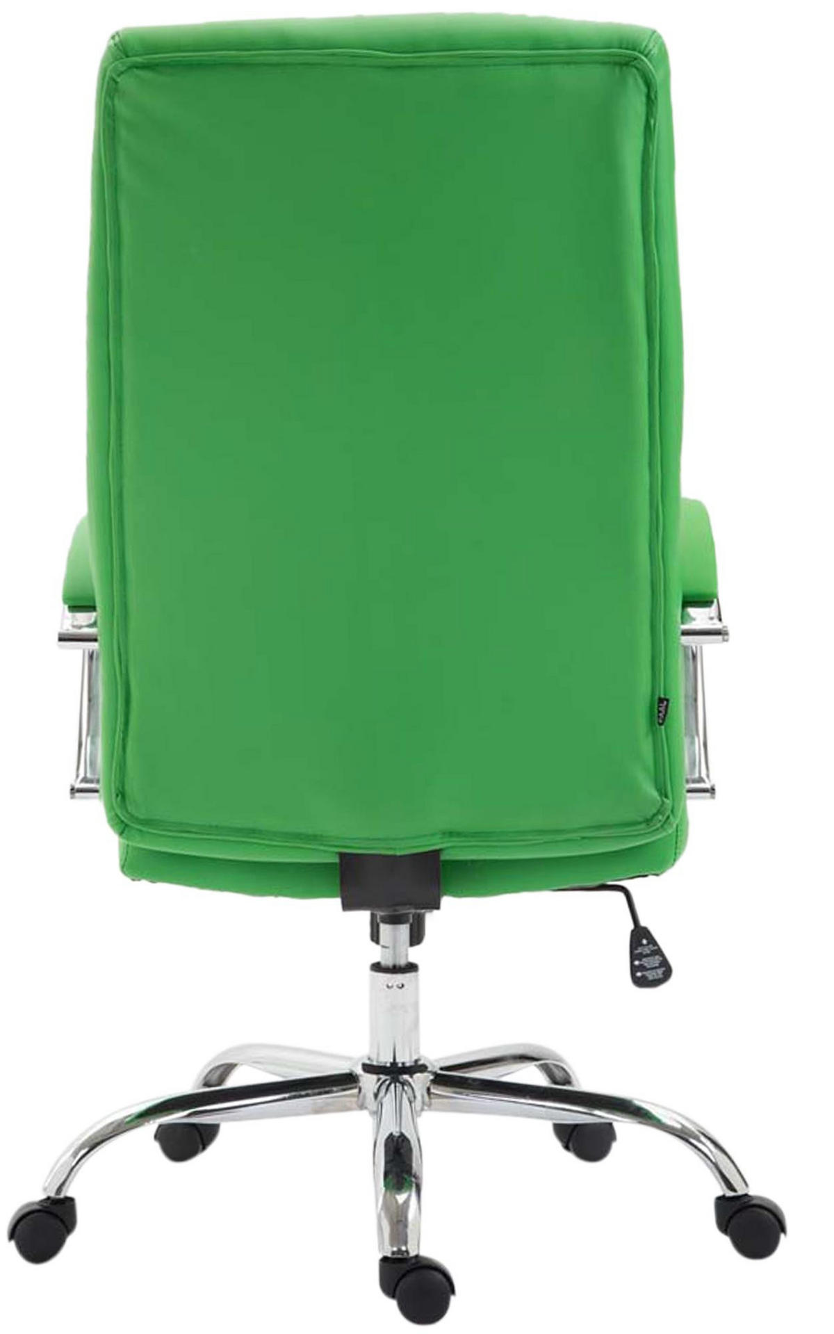 CHEFSESSEL Lederlook Grün - Grün, Textil/Metall (60/110/68cm) - CLP