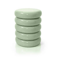 STRANSKA miza - zelena, kovina (31/31/45cm) - Relaxdays